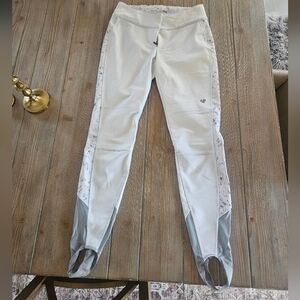 Obermeyer White and Gray Track Pants